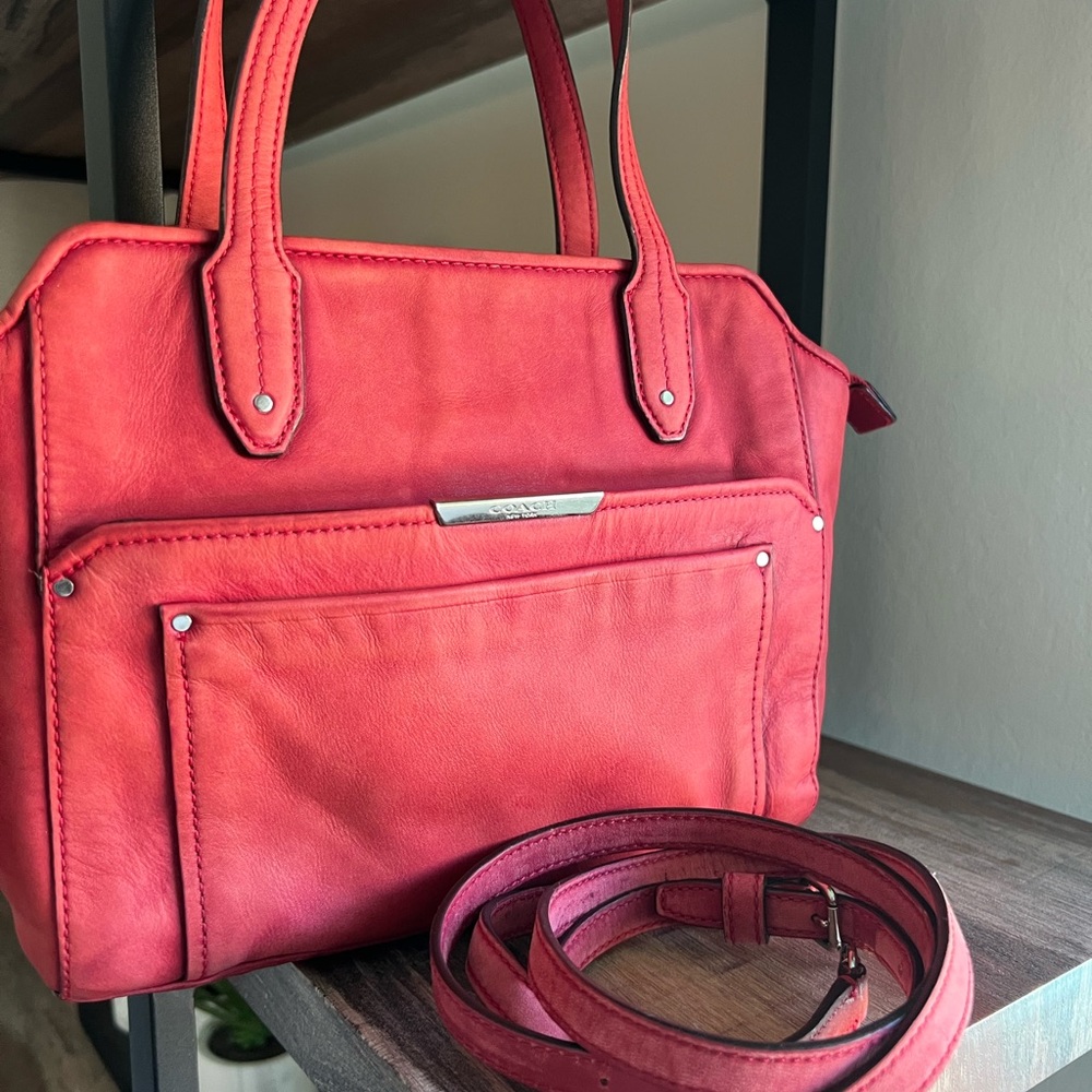 Coach Taylor Mini Zip in Berry